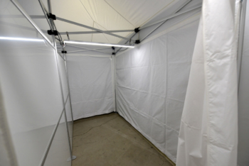 防災用テント設営例、利用例