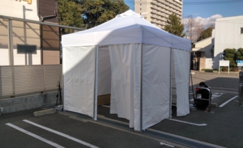 HEPAフィルター完備 屋外診療所