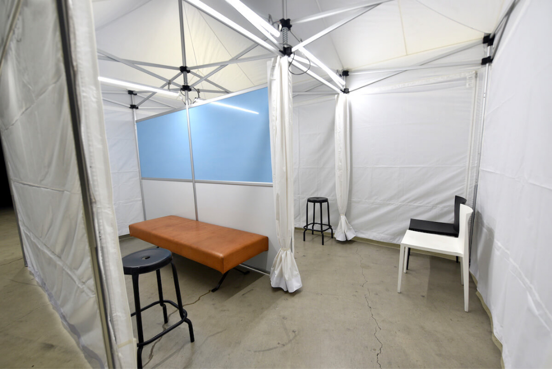 防災用テント設営例